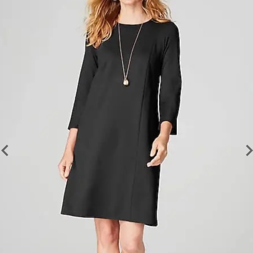 Ponte Knit Multiseamed Dress